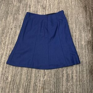 Brooks Brothers Deep Blue A-Line Skirt